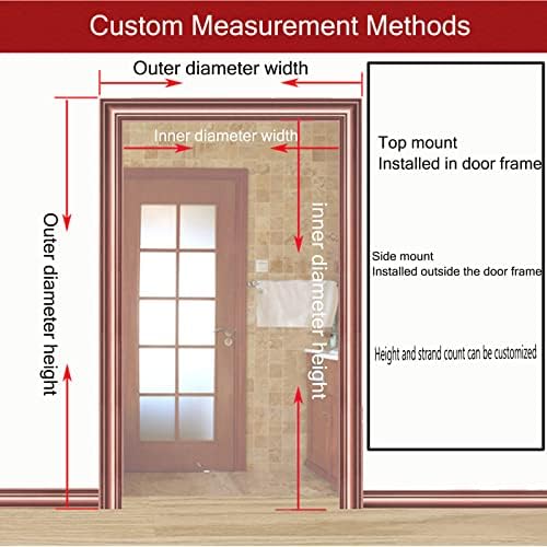 Wooden Beaded Door Curtain for Home Kitchen Room Divider