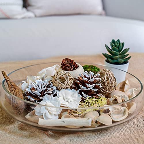 Qingbei Rina Peach Scented Potpourri Bowl Faller 14 oz White