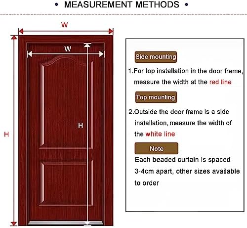 Wood Beaded Curtain with Gourd Shape Beads 65x155cm
