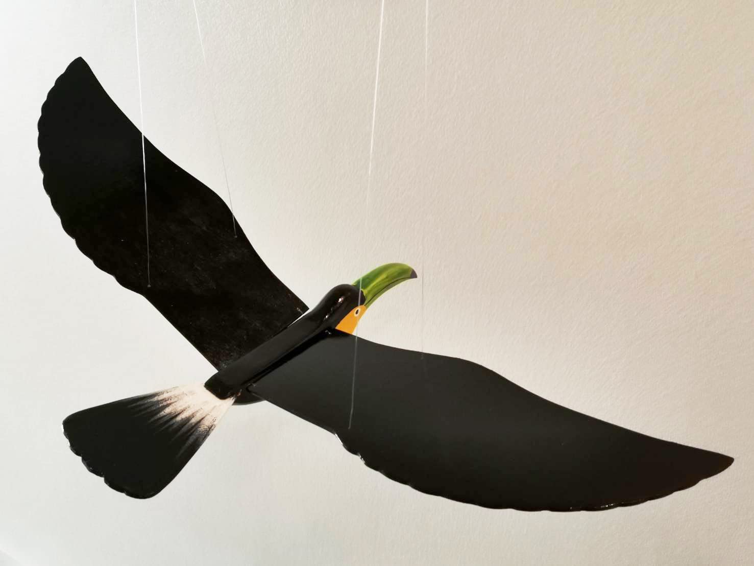 WitnyStore Wooden Bird Mobile 24 Inch Handmade Decor