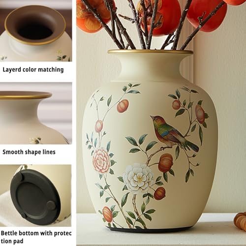 Ceramic Flower Vase with Vintage Design