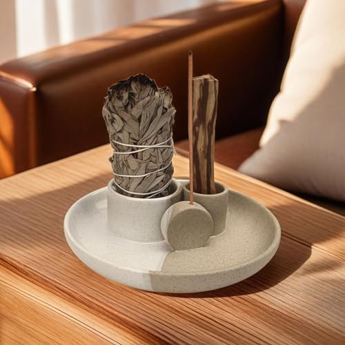 4 In 1 Incense Holder Ceramic for Yoga and Meditation
