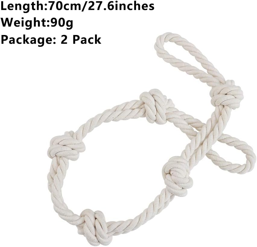 BEL AVENIR 2 Pack Boho Cotton Curtain Tiebacks