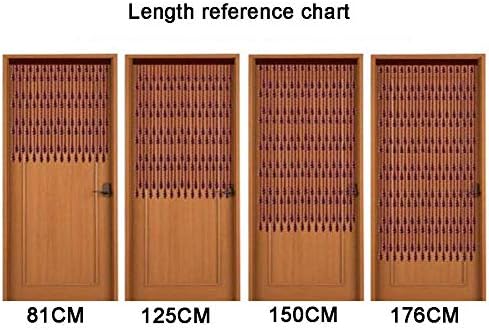 NMDCDH Beaded Curtain Natural Wooden Beads Door String 21 25 29 Strands