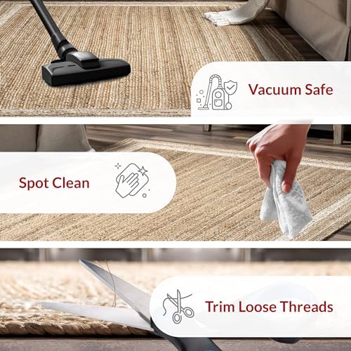 nuLOOM Rikki Jute Runner Rug 26 x 6 Off-white