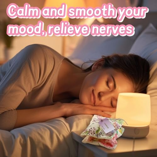 Aucuda 4 Pack Lavender Scented Sachets for Drawers Closets
