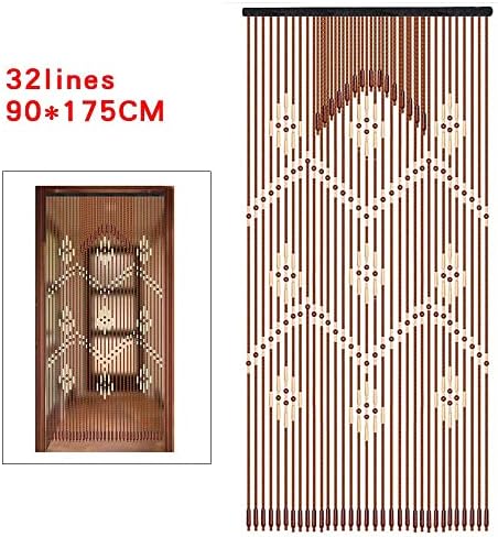 DYRABREST Bamboo Beaded Curtain for Doorway Entrance