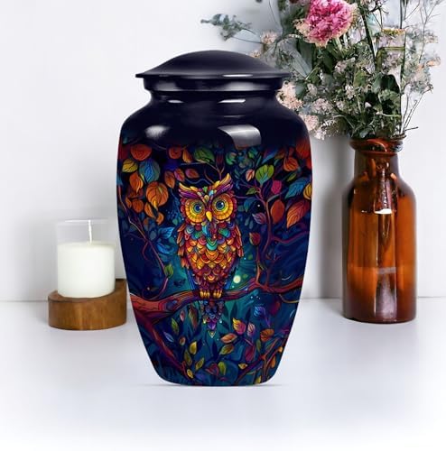 Owl Cremation Urn for Human Ashes - 10 Inch Pack of 1