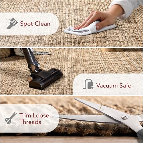 nuLOOM 2x6 Jute Tassel Hand Woven Area Rug
