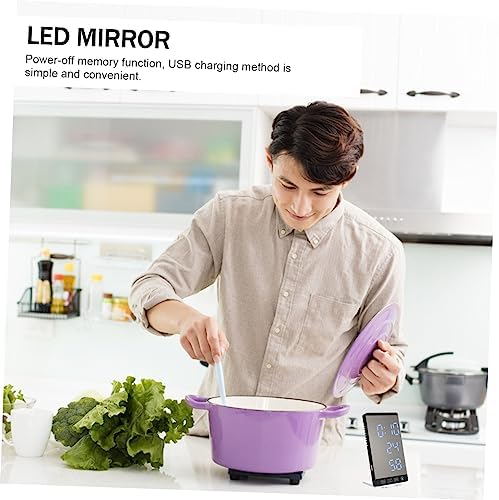 1 Set LED Digital Thermometer and Hygrometer with Stylish Clock Design