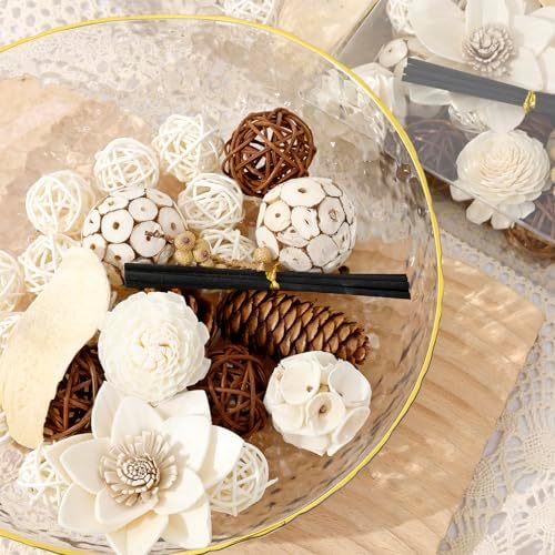 2 Boxes White Potpourri Bowl Filler for Home Decoration