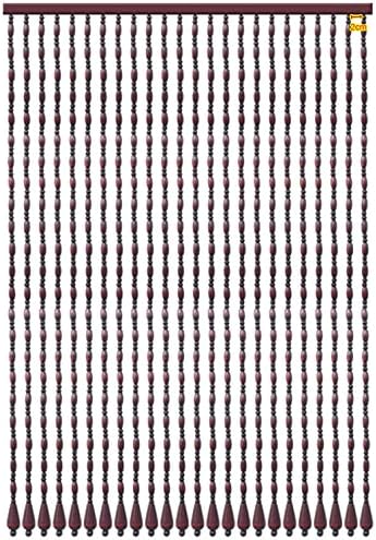 Bamboo Beaded Door Curtain for Entryway and Room Divider