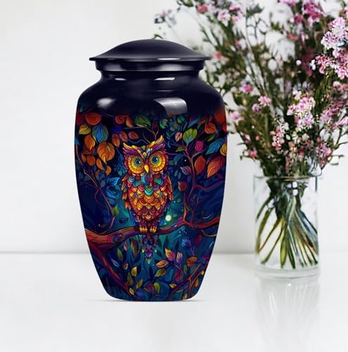 Owl Cremation Urn for Human Ashes - 10 Inch Pack of 1