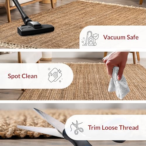 nuLOOM Raleigh Farmhouse Jute Tasseled Runner Rug