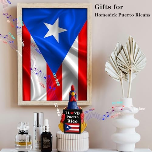 Puerto Rico Coqui Music Box Figurine Boricua Decor