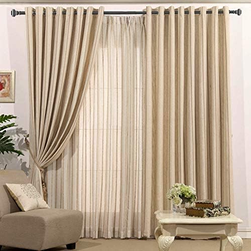 Rust-Resistant Iron Curtain Rods Black 28-48 Inches