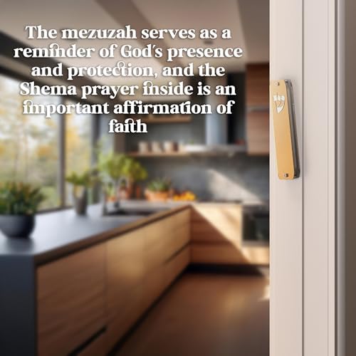 TYLDUM Mezuzah Case Clear Handmade Jewish Door Mezuzah