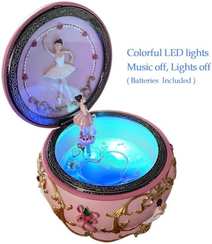Classical Ballerina Music Box with LED Lights