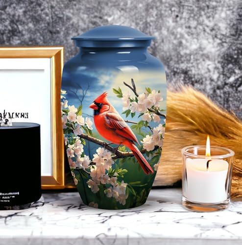 Yatskia Cardinal Bird Cremation Urn for Adult Ashes