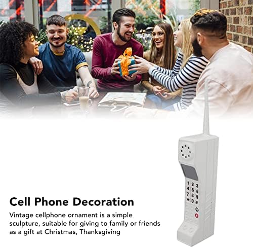 Diydeg Retro Brick Cell Phone Ornament White