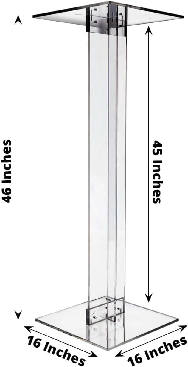 Efavormart 46 Inch Acrylic Pedestal Display Stand