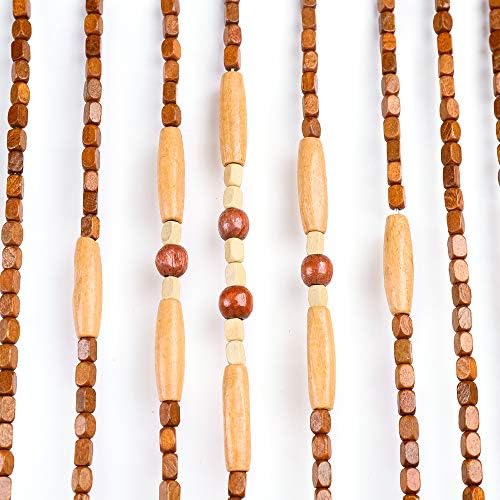 Wooden Bead Curtain for Doorway and Decor