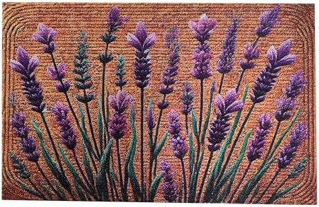 Floral Front Door Welcome Mat 19x31 Non-Slip Outdoor Rug