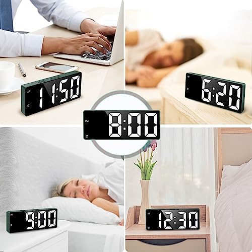 LOFICOPER 65 Inch LED Alarm Clock with Dual Alarm and Temperature Display
