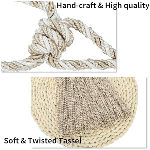 2 Pack Large Tassel Curtain Tiebacks Luxury Style Home Decor