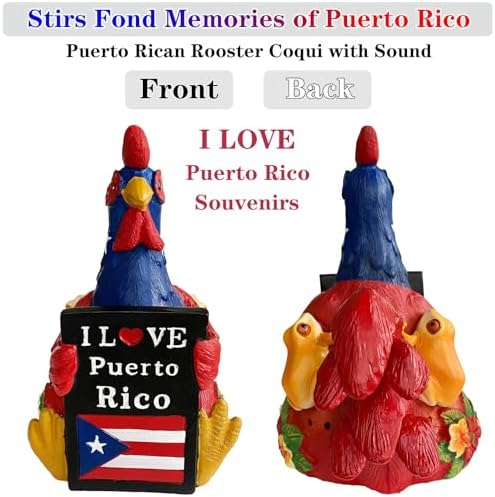 Puerto Rico Coqui Music Box Figurine Boricua Decor