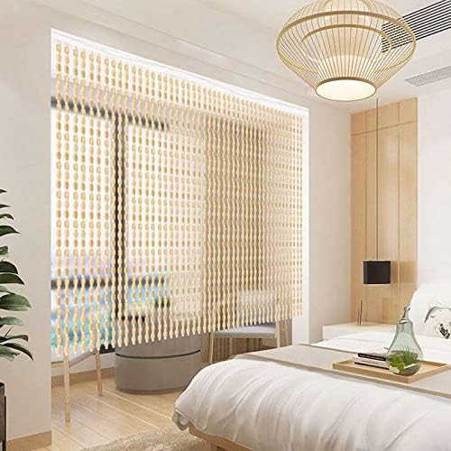 Bamboo Beaded Door Curtain for Privacy and Style