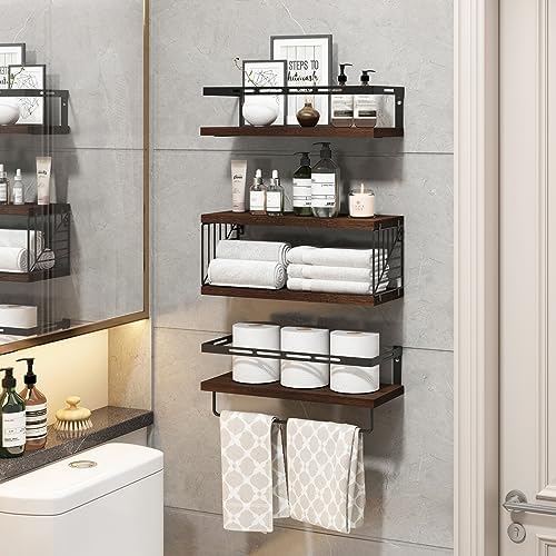 Fixwal 31 Tier Floating Wall Shelf Over Toilet
