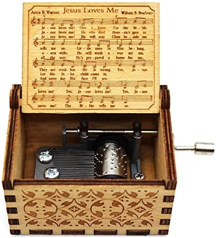 Jesus Love Me Wooden Music Box - Christian Gift