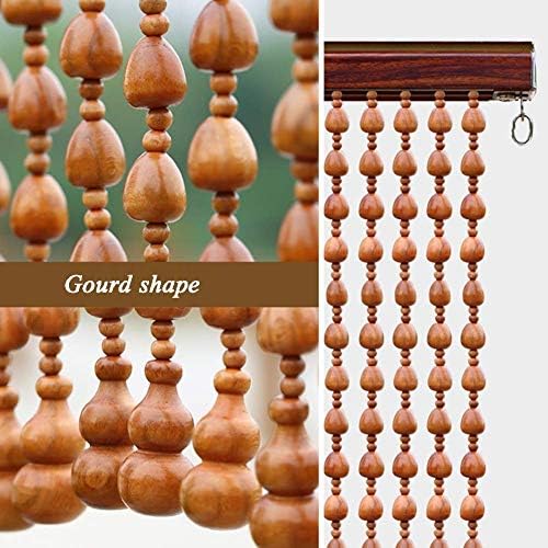 Beaded Curtain Wooden Beads Door Partition Interior Decor
