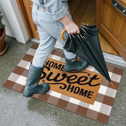 Collive Buffalo Plaid Checkered Outdoor Rug