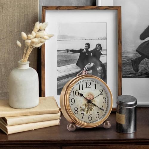 Maxspace Retro Vintage Desk Clock with Alarm