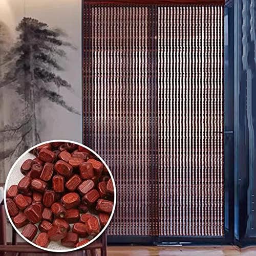 Bamboo Beaded Curtain for Room Division and Decor
