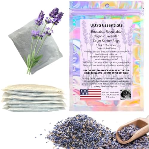 Ultra Essentials Lavender Sachet 6 Pack Natural Fragrance