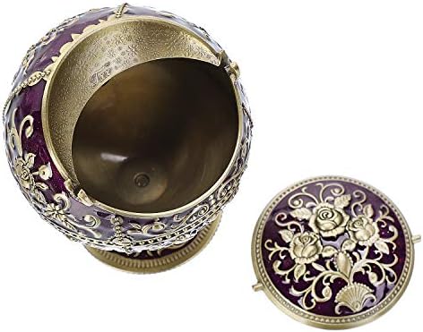 LAUYOO Windproof Ashtray with Lid for Cigarettes