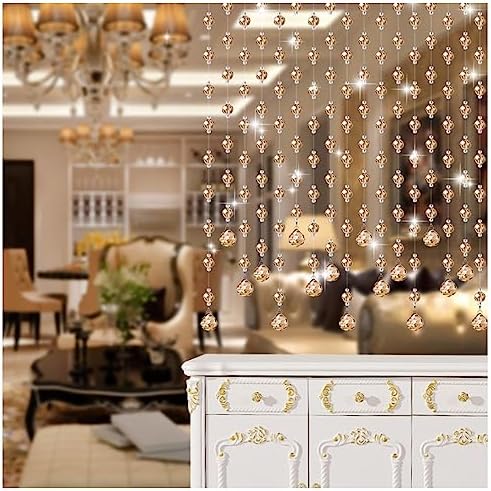 GVILTY Crystal Beaded Curtain Door String Decor