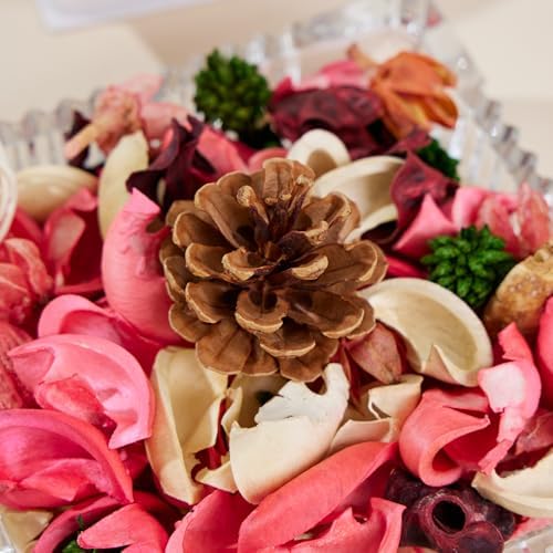 Pretysnow Rose Scented Potpourri Bowl Decor