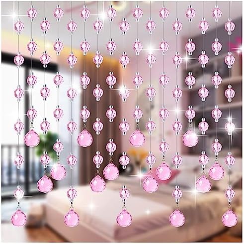 GVILTY Crystals Beaded Curtain Door Divider Decor