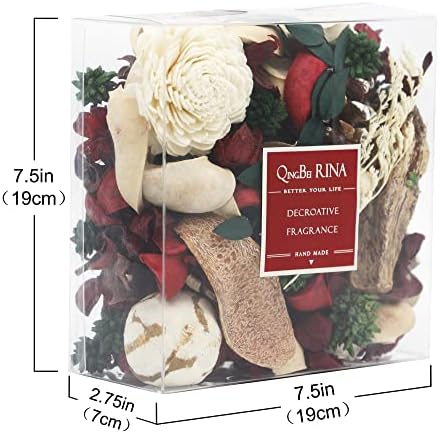 Qingbei Rina Christmas Potpourri Cinnamon Apple Scented Bowl Filler