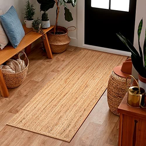 The Beer Valley Natural Jute 2x6 Ft Rug Runner Mat
