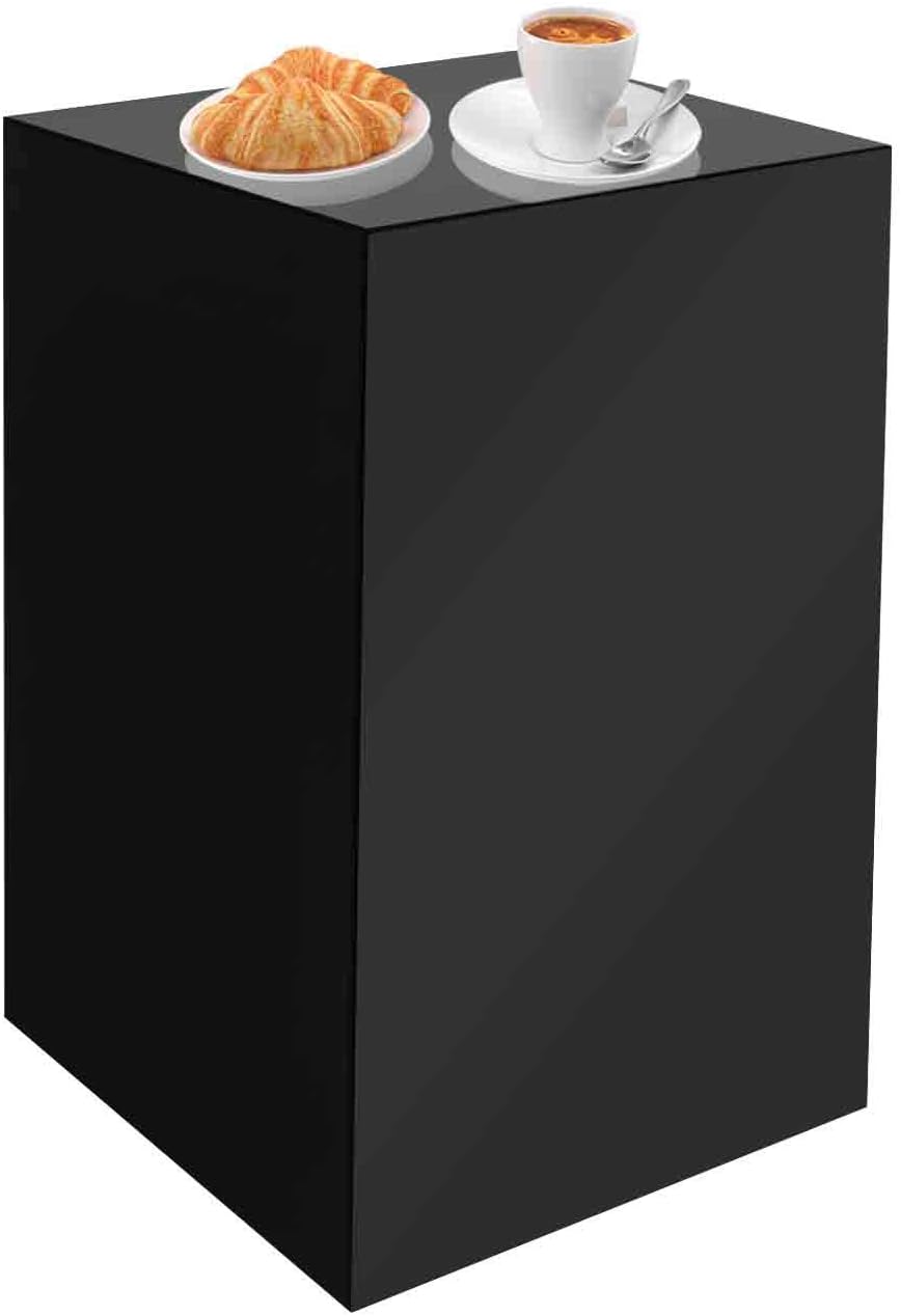 Black Acrylic Sculpture Stand Pedestal 12x12x24h