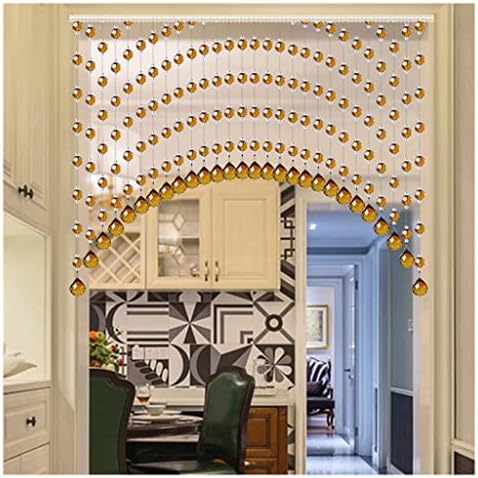 ZHOUXIAO Crystals Beaded Tassel Curtains for Doorways