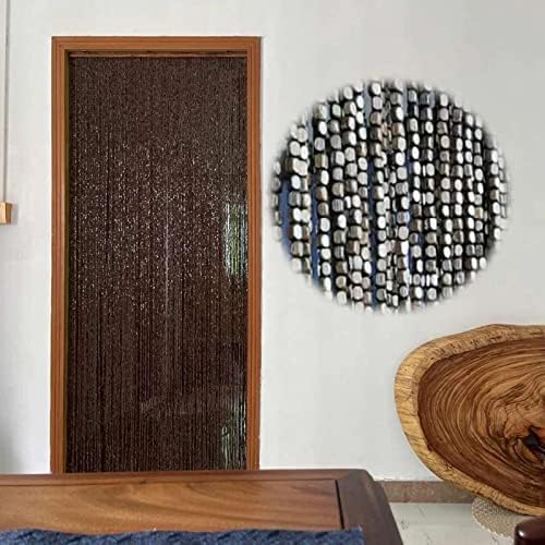 Handcrafted Bamboo Bead Curtain for Doorways and Decor