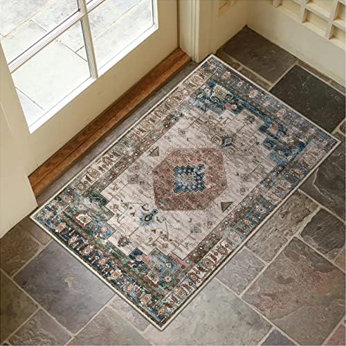 Collive Washable Indoor Doormat 24x36 Non Slip Entry Rug