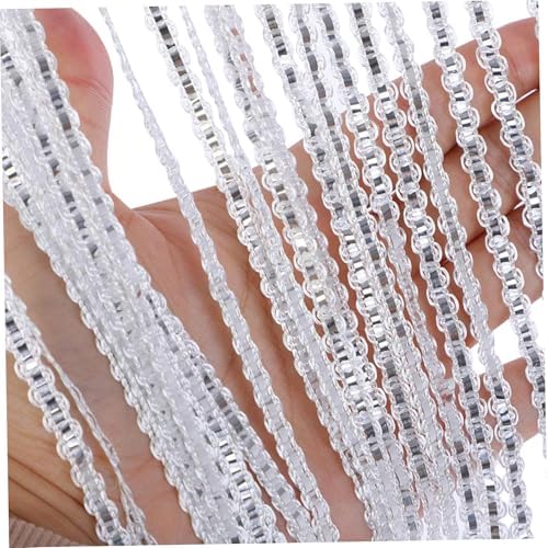 Elegant Tassel Beaded Door Curtain Fly Screen 79x39 Inch