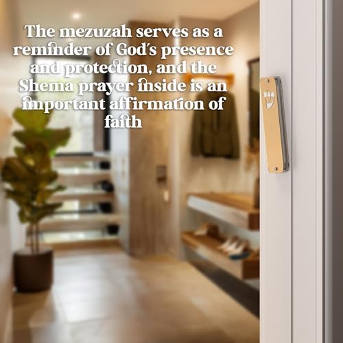 TYLDUM Mezuzah Case Clear Handmade Jewish Door Mezuzah